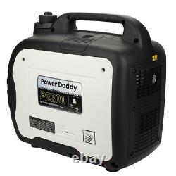 Power Daddy Portable Inverter Generator, 2200 Watts Inverter Generator gas power