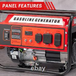 Power Equipment 4375/3500-Watt RV Ready Portable Generator Red/Black 212cc 120V