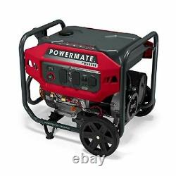 Powermate P0080301 Gas Generator 9400 Watt 49 ST, Powered by Generac, Red, Black