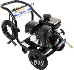 Pressure Washer Gas Powered 3100 PSI Portable Wheels 212cc Engine Excell Black