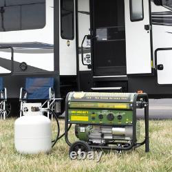 Propane Gas Powered Portable Generator Overload Protection Clean Burning LPG