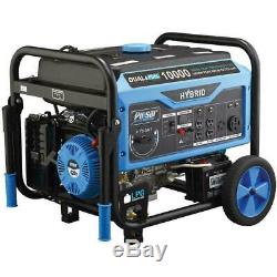 Pulsar 10,000-W 15-HP Portable Dual Fuel Gas Powered Generator with Electric Start