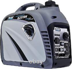 Pulsar 2,300W Portable Gas-Powered Quiet Inverter Generator with USB Outlet & Pa