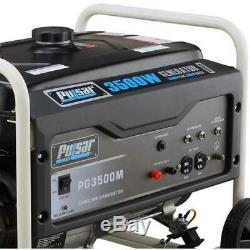 Pulsar 3500 Watts Portable Gas Powered Generator with Mobility Kit PG3500MR