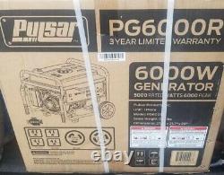 Pulsar 6000 Watt Portable Gas Generator Electric Start PR6000W