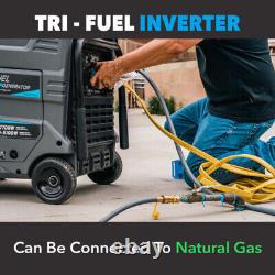 Pulsar 9500W Tri Fuel Gasoline Propane Natural Gas Portable Inverter Generator