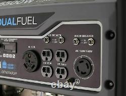 Pulsar G65BN 6,500-Watt Portable RV Ready Hybrid Dual Fuel Gas Powered Generator
