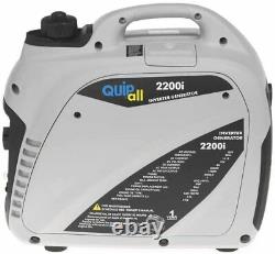 Quipall 2200-W Portable Gas Powered Inverter Generator Super Quiet & Lightweight