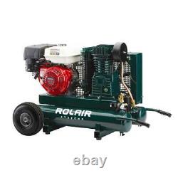 Rolair 7722HK28 2 Stage Portable Gas Powered Air Compressor 9HP 9 Gal