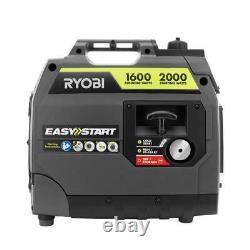 Ryobi 2000-W Super Quiet Portable Gas Powered Inverter Generator Home RV Camping