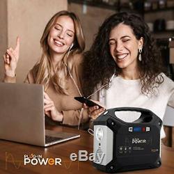 SereneLife Portable Generator 155Wh Power Station, Quiet Gas Free Power Inverter