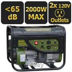 Sportsman 2,000-Watt Quiet Portable Gas Powered Generator Home Backup RV Camping