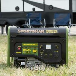 Sportsman 4000-W Portable Dual Fuel Gas Powered Generator Home Backup RV Camping