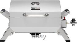 Stainless Steel Portable Grill with Two Handles and Travel Locks