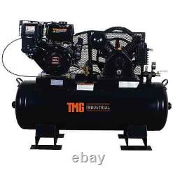 TMG 40 Gallon Truck Mount Air Compressor 2 Stage Inudstrial Cast Iron Gas Power