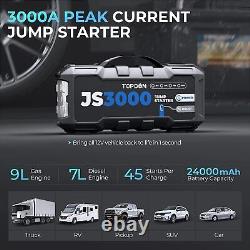 TOPDON Universal Car Jump Starter Booster Jumper Box Power Bank Battery Charger