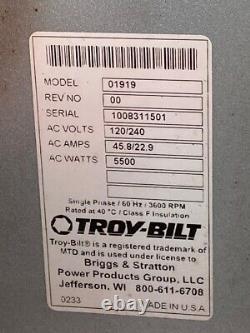 TROY-BILT 5550 Watt Portable Gas Generator Backup Power Home Model # (TDW023079)