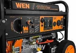 WEN 11,000-W Portable RV Ready Dual Fuel Powered Generator with Electric Start