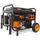 Wen 4750w Portable Generator With Electric Start And Wheel Kit All 50state Carb