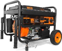 WEN 4,750-W Portable Gasoline Fuel Gas Powered Generator with Electric Start NEW
