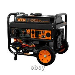 WEN 4,750-W Quiet Portable Dual Fuel Gas Powered Generator with Electric Start