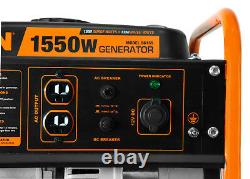 WEN 56155 1,550-Watt Quiet Portable Gas Powered Generator Home Backup RV Camping