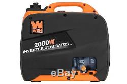 WEN 56200i 79.7cc Gas-Powered Portable Inverter Generator, 2000-watt