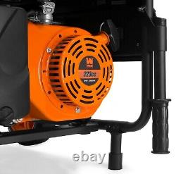WEN 56475 Generator with Electric Start and Wheel Kit, CARB Compliant, 4750-watt