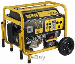 WEN 56877 9000-Watt 420cc 15-HP OHV Gas-Powered Portable Generator with Electric