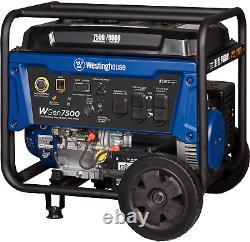 WGen7500 Portable Generator with Remote Electric Start Gas Powered + GREAT UNIT