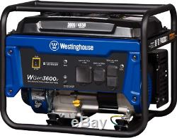 Westinghouse 4650W Quiet Portable Gas Powered RV Ready Generator Home RV Camping