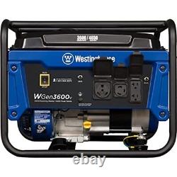 Westinghouse 4650 Watt Portable Generator, RV Ready 30A Outlet, Gas Powered