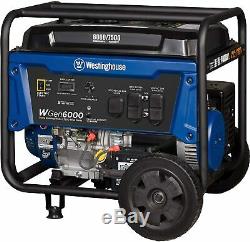 Westinghouse 7,500-W Portable Gas Powered Electric Start Generator with Wheel Kit