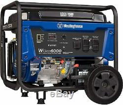 Westinghouse 7,500-W Portable Gas Powered Electric Start Generator with Wheel Kit