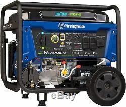 Westinghouse 9500-W Portable Dual Fuel Gas Powered Generator with Electric Start