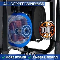 XP4400E Gas Powered Portable Generator-4400 Watt Electric Start-Blue/Black