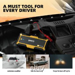 12v Portable Lithium Jump Starter Car Booster Batterie Pack Power Bank Chargeur