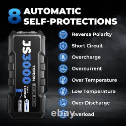 3000a 12v Gaz/diésel Super Safe Lithium Jump Booster Portable Batterie Booster