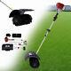 52cc 2-stroke Portable Grass Brush Gas Power Broom Turf Sweeper De Pelouse