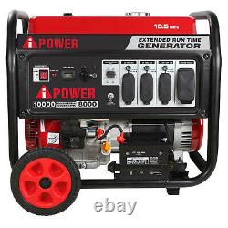 A-ipower Ap10000e 10 000-watt Générateur De Gaz Portable Alimenté Avec Démarrage Électrique