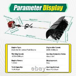 Balayeuse portable à moteur à gaz, refroidie par air, pour le nettoyage des allées et des trottoirs