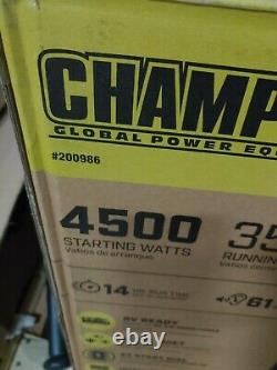Champion 4.500-watt Super Silencieux Portable Rv Prêt Gaz Générateur D'inverseur Alimenté