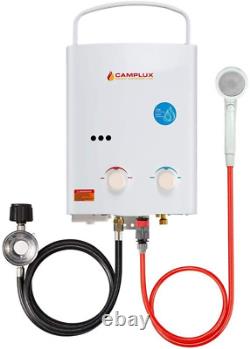 Chauffe-eau Portable Extérieur Camplux 5l, 1,32 Gpm Eau De Gaz Propane Sans Réservoir