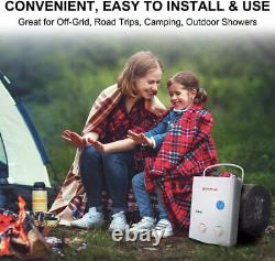 Chauffe-eau à gaz portable Camplux Outdoor instantané pour douche camping RV avec pompe