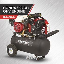 Compresseur d'air portable à essence NorthStar, moteur Honda 163cc OHV