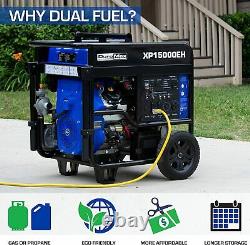 Duromax Xp15000eh Générateur Portable Double Combustible-15000 Watt De Gaz Ou De Propane Alimenté