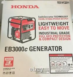 Équipement D'alimentation Honda Eb3000c 3000w Générateur Industriel Portatif Alimenté Au Gaz