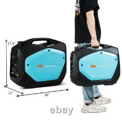 Générateur D'onduleur 2000w Gaz Portable Alimenté Super Silencieux Avec Usb Outlet Epa Carb