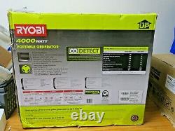 Générateur D'onduleur Portable Ryobi 4000w Gaz D'essence Alimenté Numérique (boîte Ouverte)