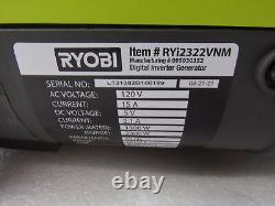 Générateur numérique à essence super silencieux de 2 300 watts avec Bluetooth Ryobi RYi2322VNM